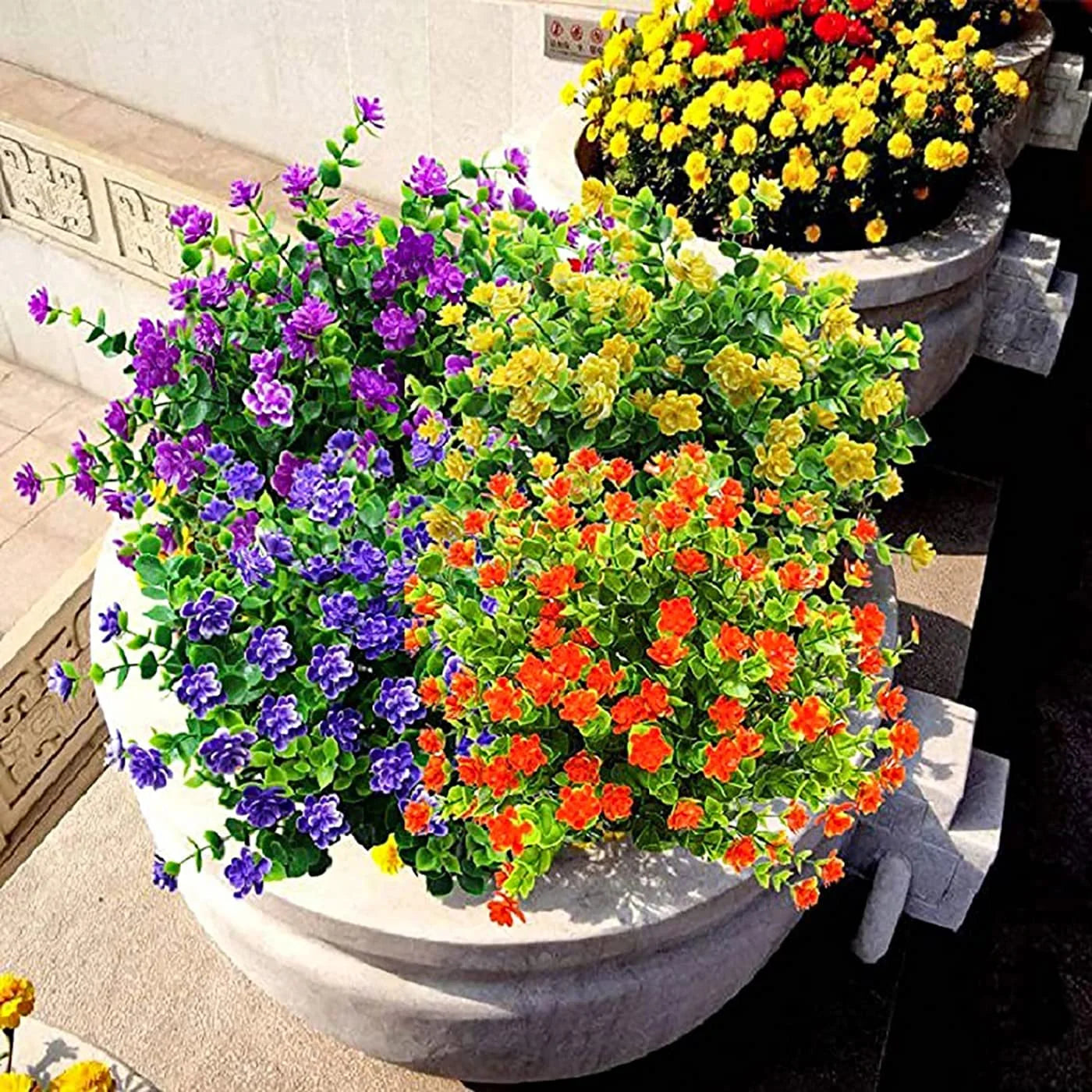 fleurs artificielles résistantes aux uv pour extérieur et jardin - vue 4 sur 12