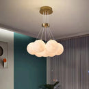 lustre nordique planète lune design bulle led décoration maison