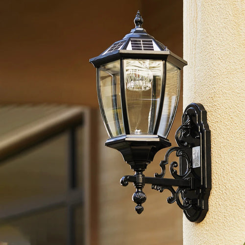 lampe solaire extérieure pour éclairage de jardin et allée - vue 2 sur 14