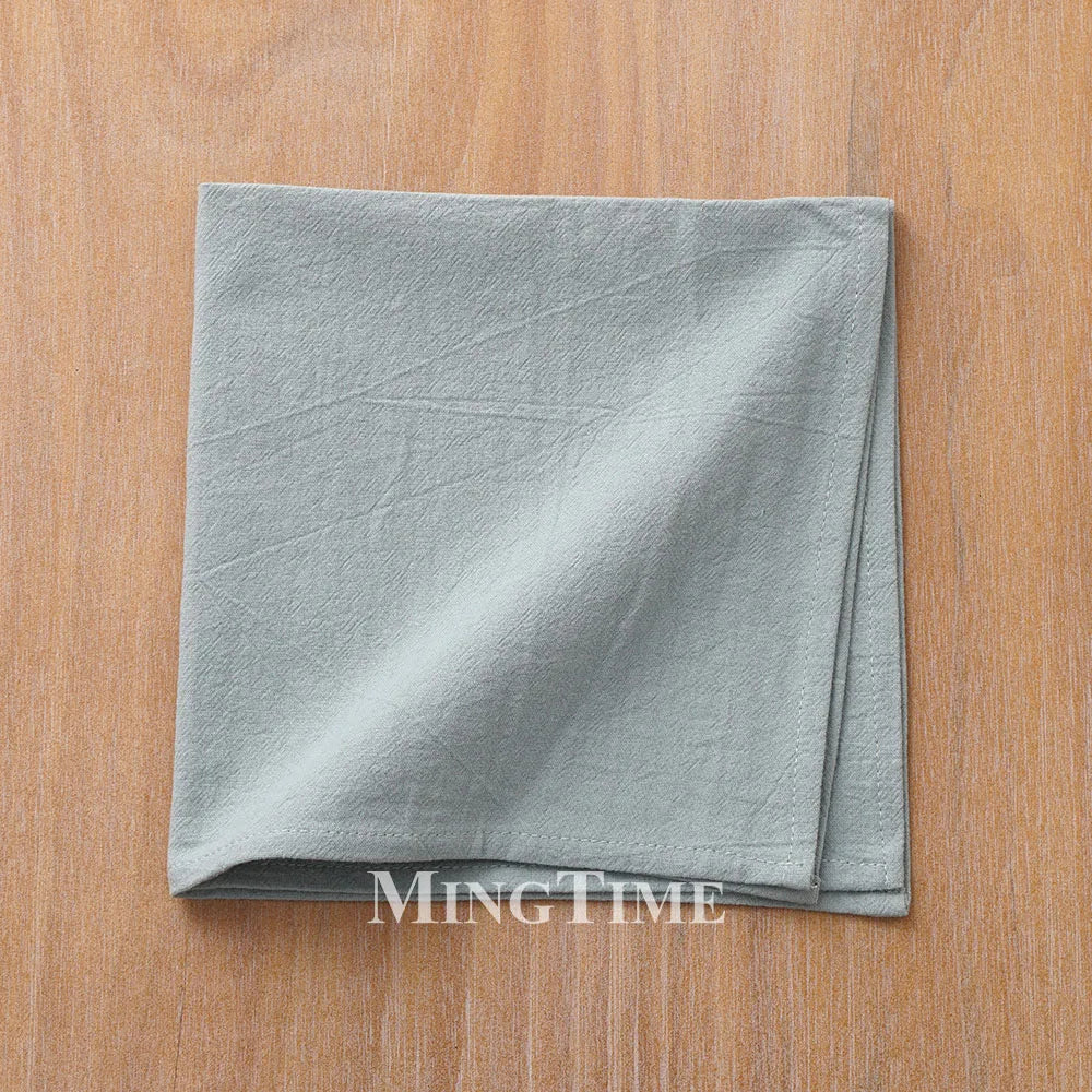 Serviette de table coton lavé doux style classique