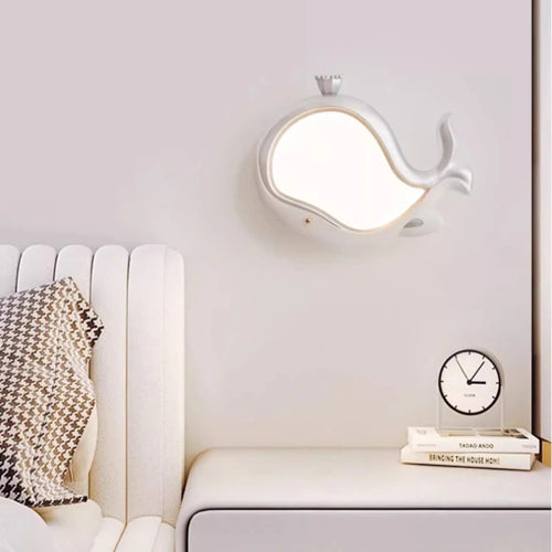 applique murale baleine mignonne pour chambre d enfant - vue 5 sur 9