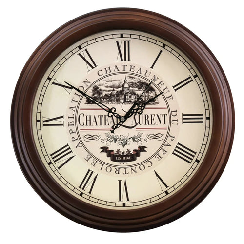 horloge murale silencieuse personnalisable en bois moderne rétro - vue 14 sur 25