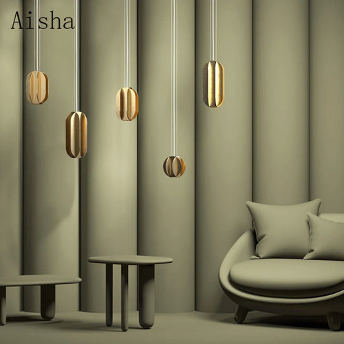 suspension en cuivre moderne pour éclairage décoratif intérieur - vue 2 sur 9