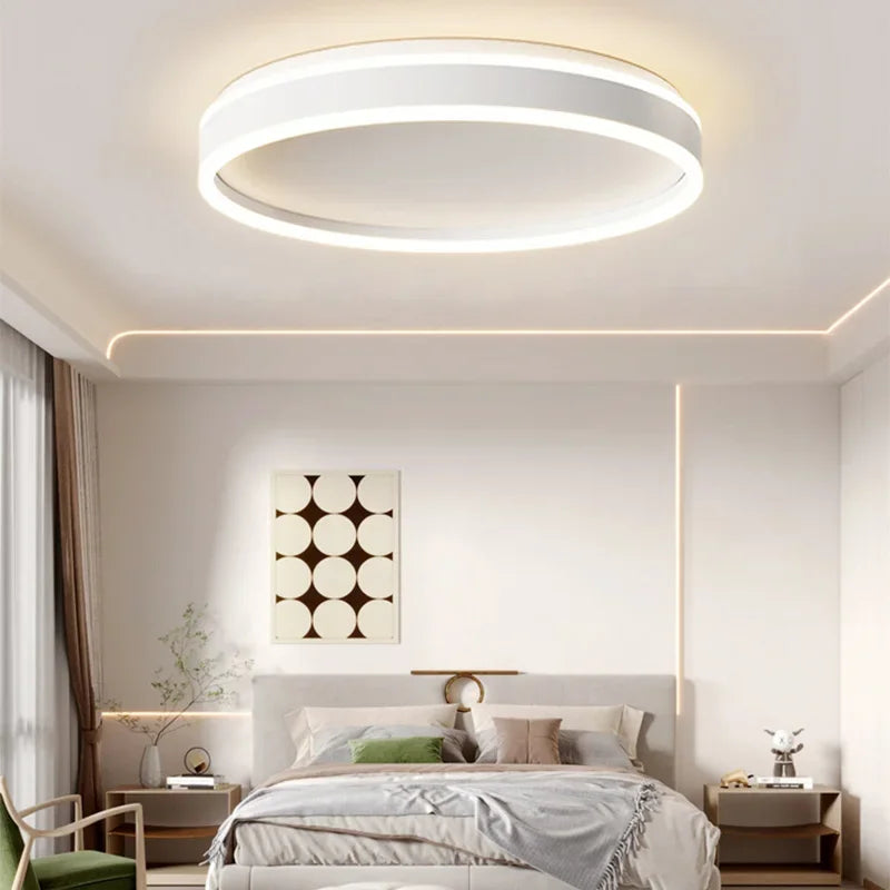 plafonnier led nordique à intensité variable pour intérieur - vue 4 sur 12