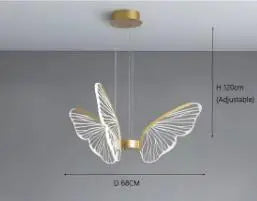 suspension design en acrylique pour décoration moderne de luxe - vue 14 sur 21