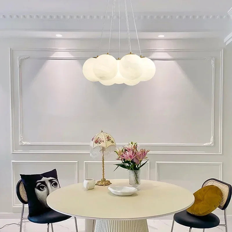 suspension en verre boule design moderne pour décoration intérieure - vue 3 sur 9