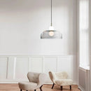 lustre moderne en verre pour éclairage intérieur élégant