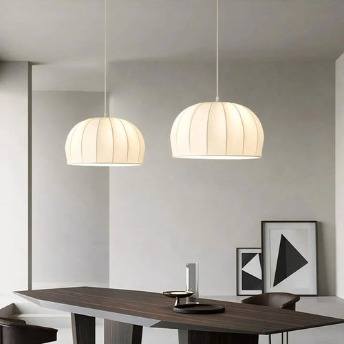 suspension nordique wabi-sabi en cocon de soie décorative - vue 4 sur 9