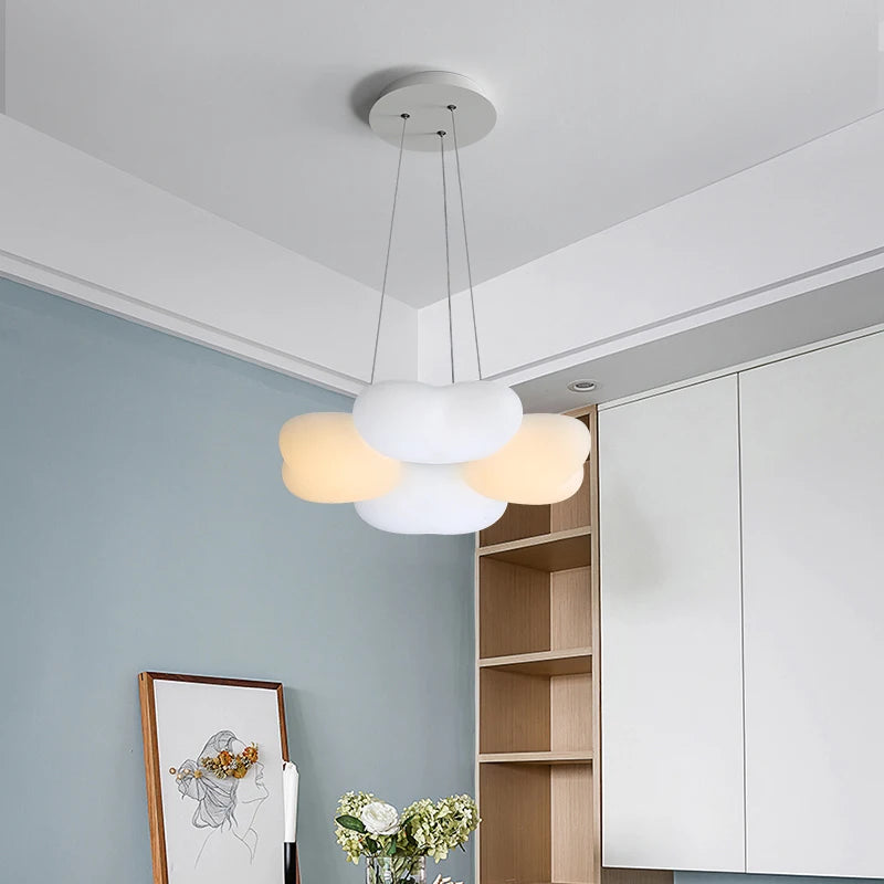 lustre à pétales nordique romantique pour une ambiance chaleureuse - vue 4 sur 10
