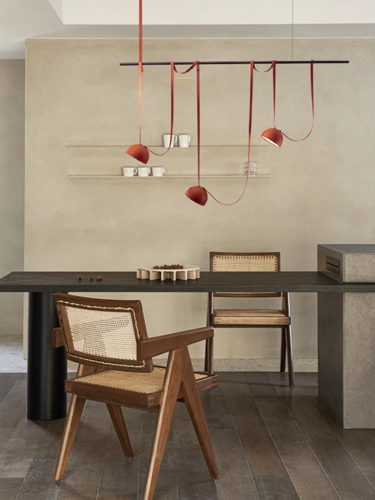 lustre led artistique en forme de ceinture pour intérieur - vue 4 sur 9