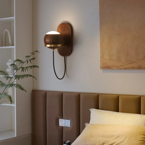 Applique murale chinoise en noyer noir - vue 6 sur 6