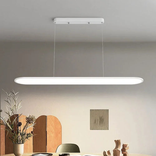 suspension led moderne minimaliste en ferronnerie pour bar - vue 2 sur 13
