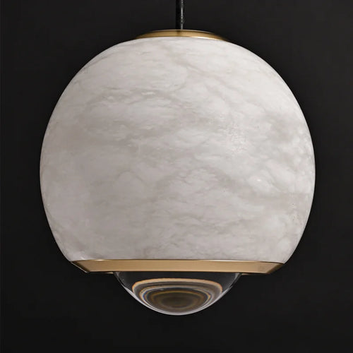 lustre de luxe en marbre naturel pour décoration de restaurant - vue 6 sur 6