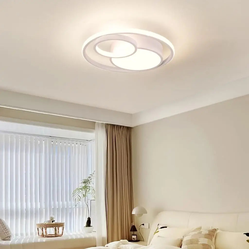 plafonnier led moderne 3 couleurs pour intérieur maison - vue 5 sur 8