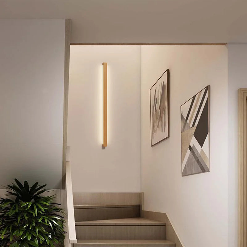 applique murale led en bois nordique à gradation - vue 4 sur 10
