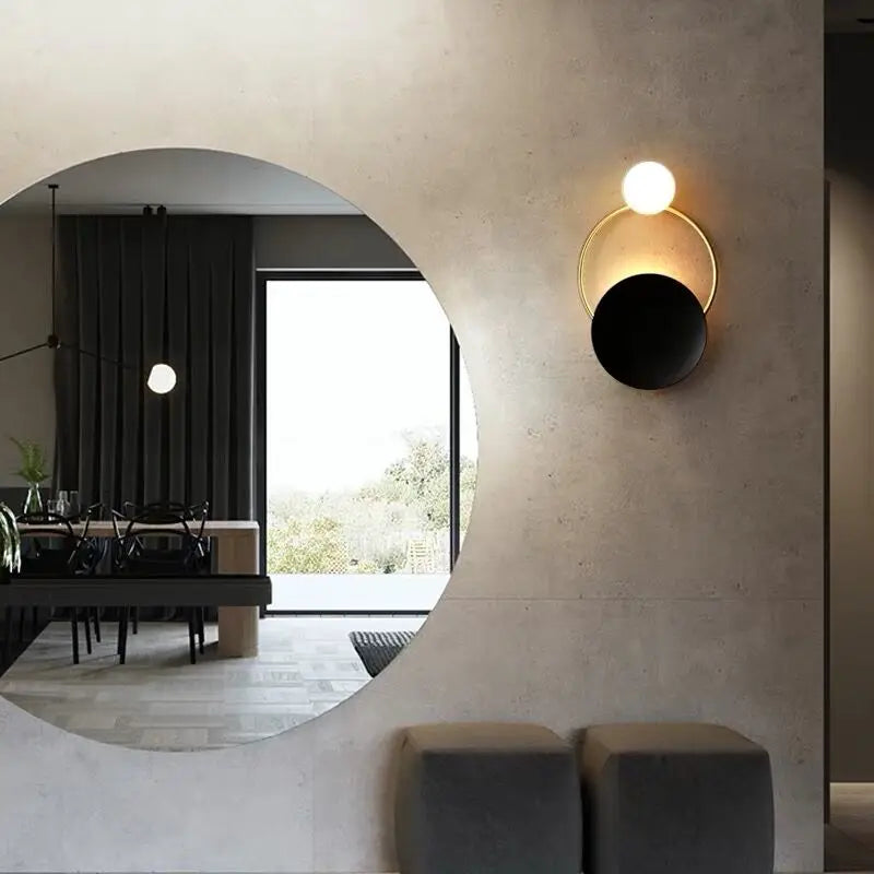 applique murale led design moderne pour café restaurant hôtel villa - vue 5 sur 17