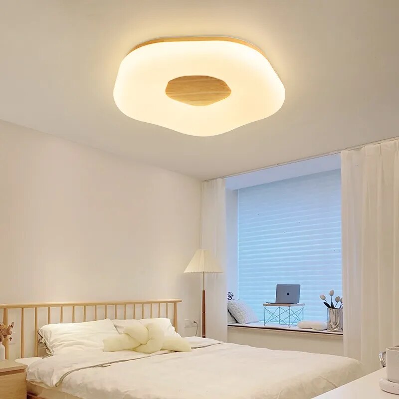 Plafonnier de chambre à coucher minimaliste japonais - vue 2 sur 8