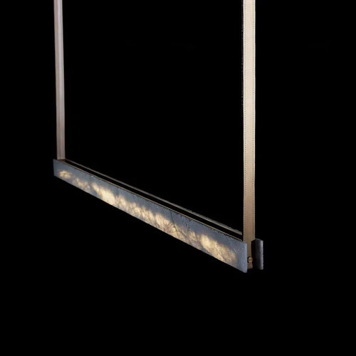 lustre led moderne minimaliste imitation marbre haut de gamme - vue 5 sur 14