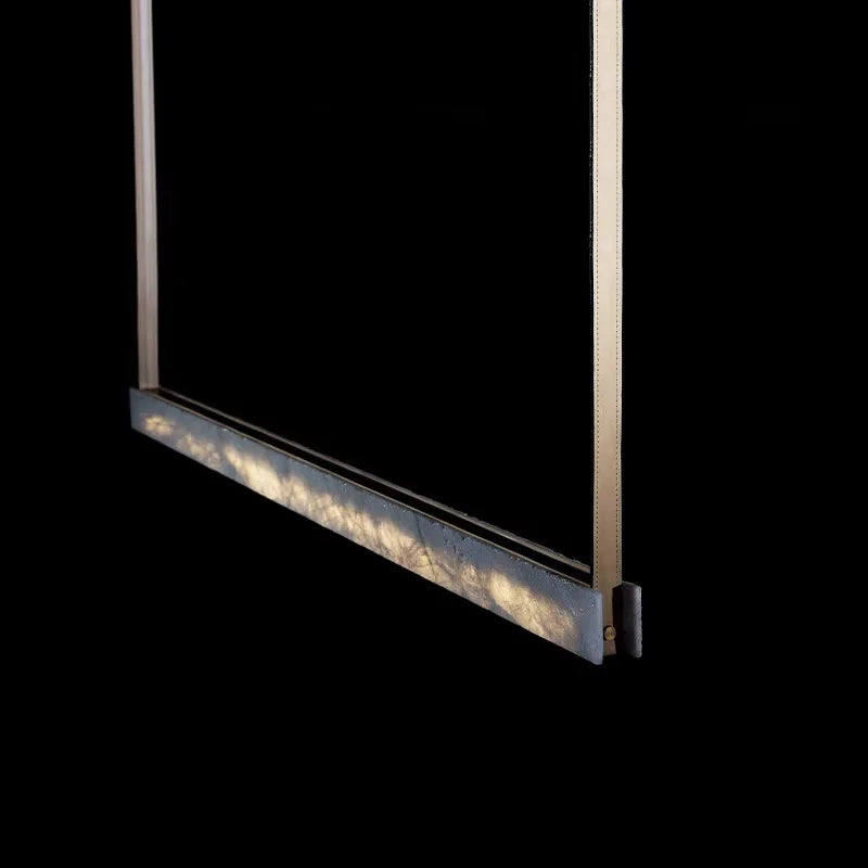 lustre led moderne minimaliste imitation marbre haut de gamme - vue 4 sur 14