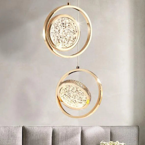 Suspension De Luxe En Cristal à LED design - vue 4 sur 13