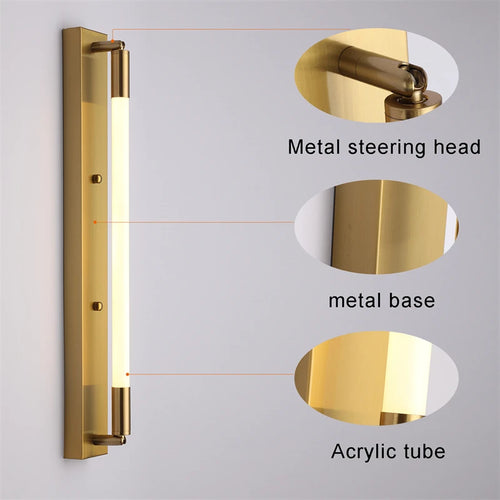 applique murale led cylindrique moderne pour décoration maison - vue 4 sur 9