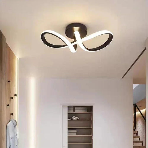 plafonnier led moderne minimaliste pour allée entrée et escalier - vue 2 sur 12