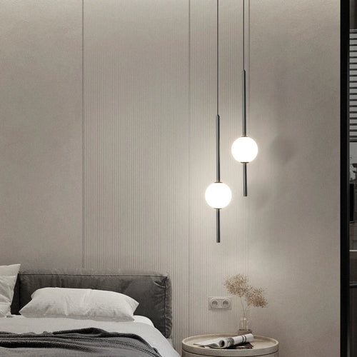 suspension LED en laiton design moderne avec cordon réglable - vue 4 sur 17