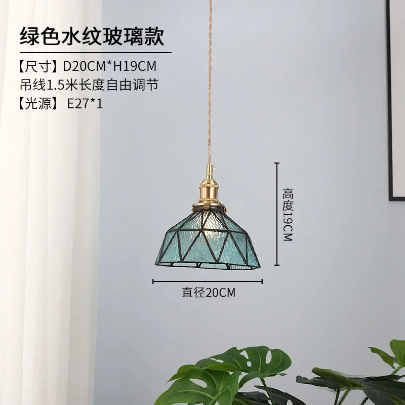 lustre nordique en verre design pour décoration intérieure moderne - vue 7 sur 8