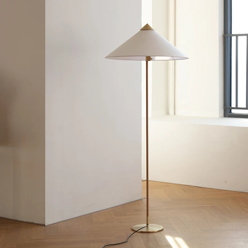 Lampadaire en rotin Design Tynello - vue 4 sur 8