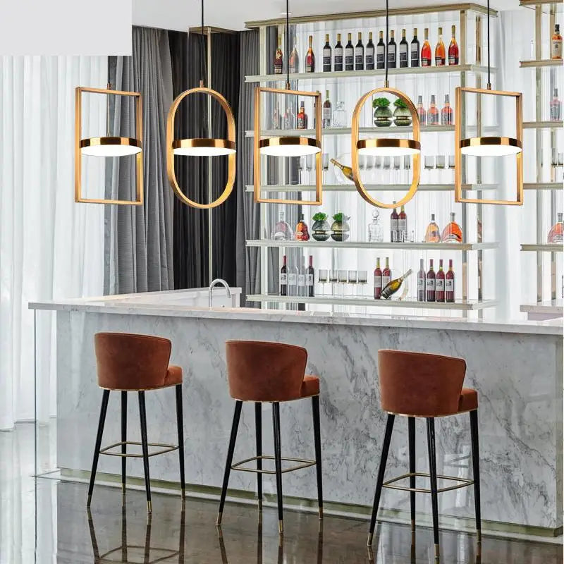 suspension moderne en métal pour bar restaurant et boutique - vue 4 sur 14