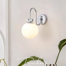 applique murale ronde bauhaus bowknot led chrome
