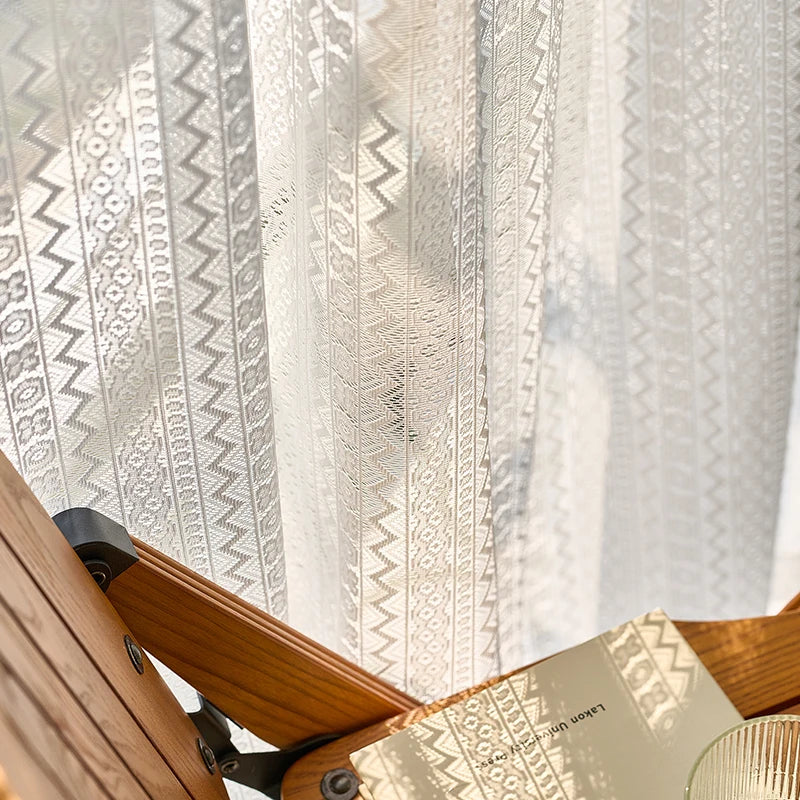Voilage dentelle style classique léger pour salon chambre - vue 9 sur 12