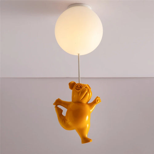 plafonnier créatif animal chien en résine pour décor amusant - vue 9 sur 8