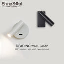 Applique murale led moderne réglable rotative pour lecture