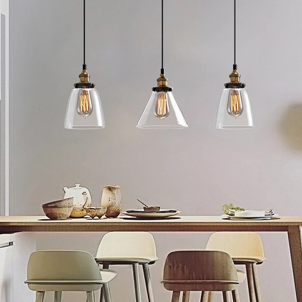 suspension moderne en verre pour décoration intérieure élégante - vue 4 sur 12