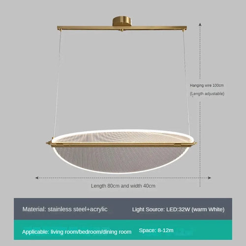 lustre rectangulaire minimaliste créatif à angle réglable - vue 13 sur 13