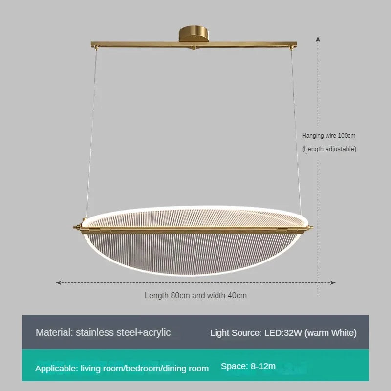 lustre rectangulaire minimaliste créatif à angle réglable - vue 12 sur 13