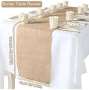 Chemin de table en lin style champetre rustique