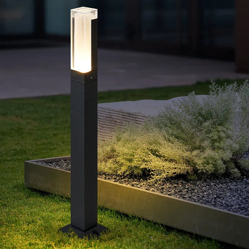 lampe led extérieure imperméable en aluminium pour jardin - vue 3 sur 9