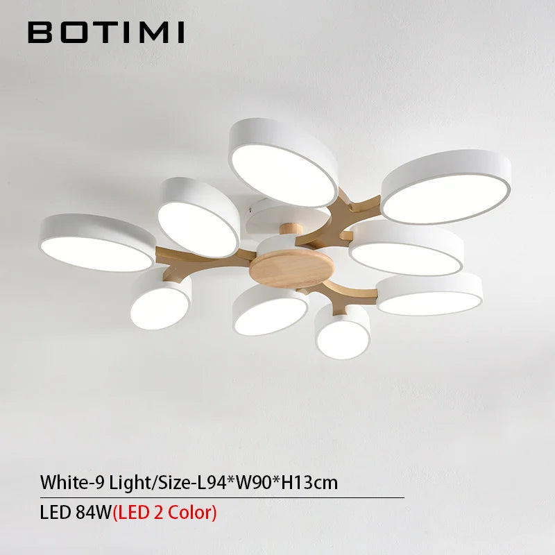 plafonnier LED gris en forme d'arbre - vue 17 sur 32