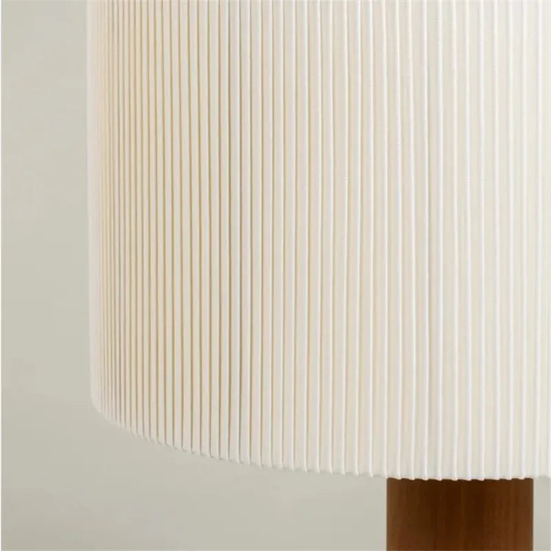 lampe à poser en bois massif style wabi sabi minimaliste - vue 6 sur 9