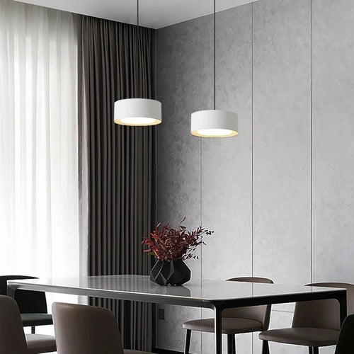 Suspension LED acrylique blanc noir or blanc - vue 4 sur 7