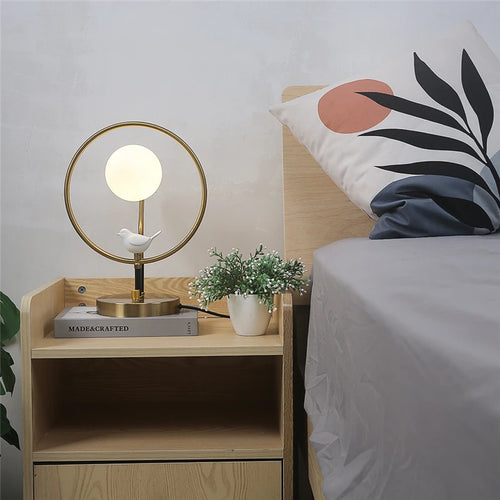 lampadaire décoratif nordique en verre design moderne avec ampoules incluses - vue 5 sur 7