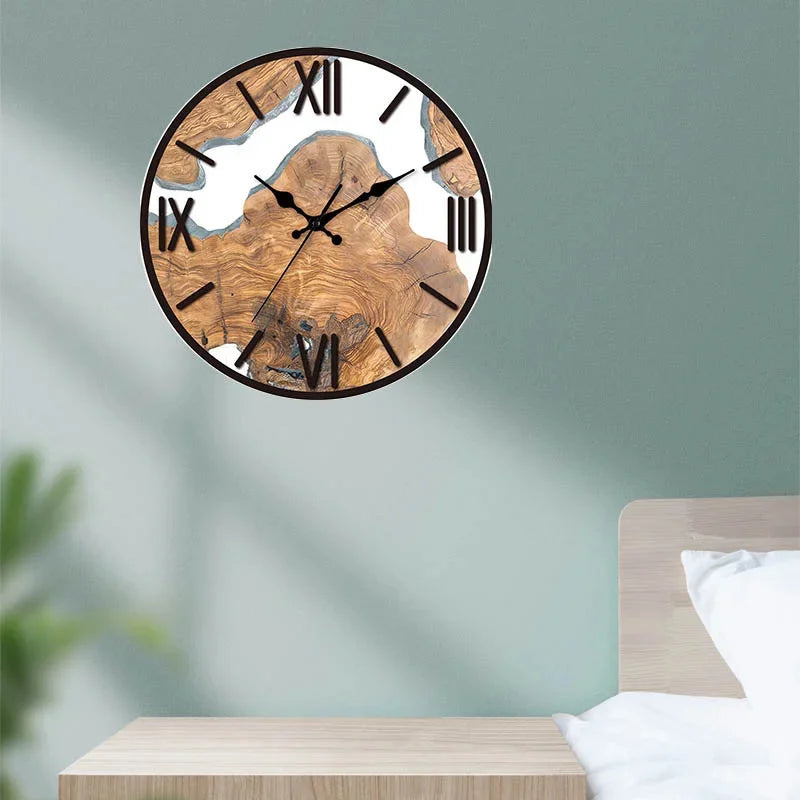 horloge murale acrylique silencieuse pour décoration intérieure moderne - vue 6 sur 14