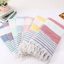 serviette de plage turque coton séchage rapide franges