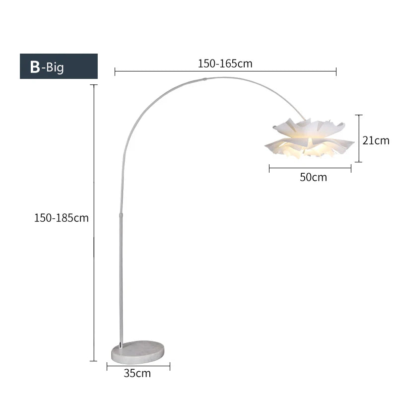 lampadaire en acrylique design pour décoration intérieure élégante - vue 11 sur 17