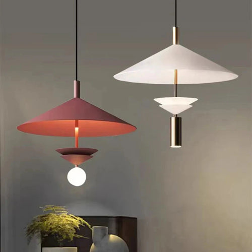 suspension en métal pour intérieur moderne avec lumière douce - vue 5 sur 14