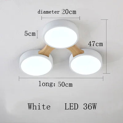 plafonnier moderne en bois avec éclairage led intérieur - vue 24 sur 36