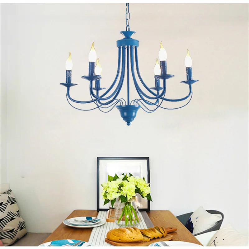 lustre en fer forgé noir et blanc design intérieur moderne - vue 5 sur 23