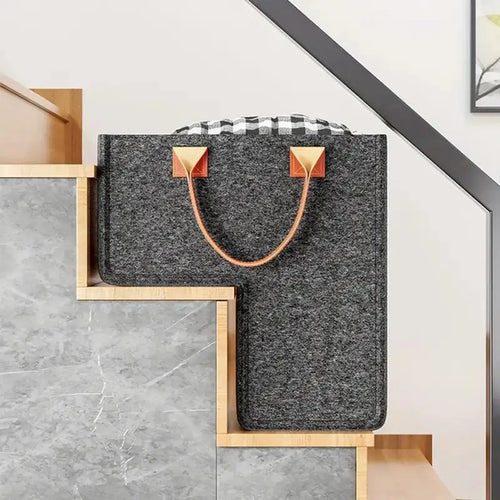 panier de rangement en forme de L pour escalier - vue 2 sur 7